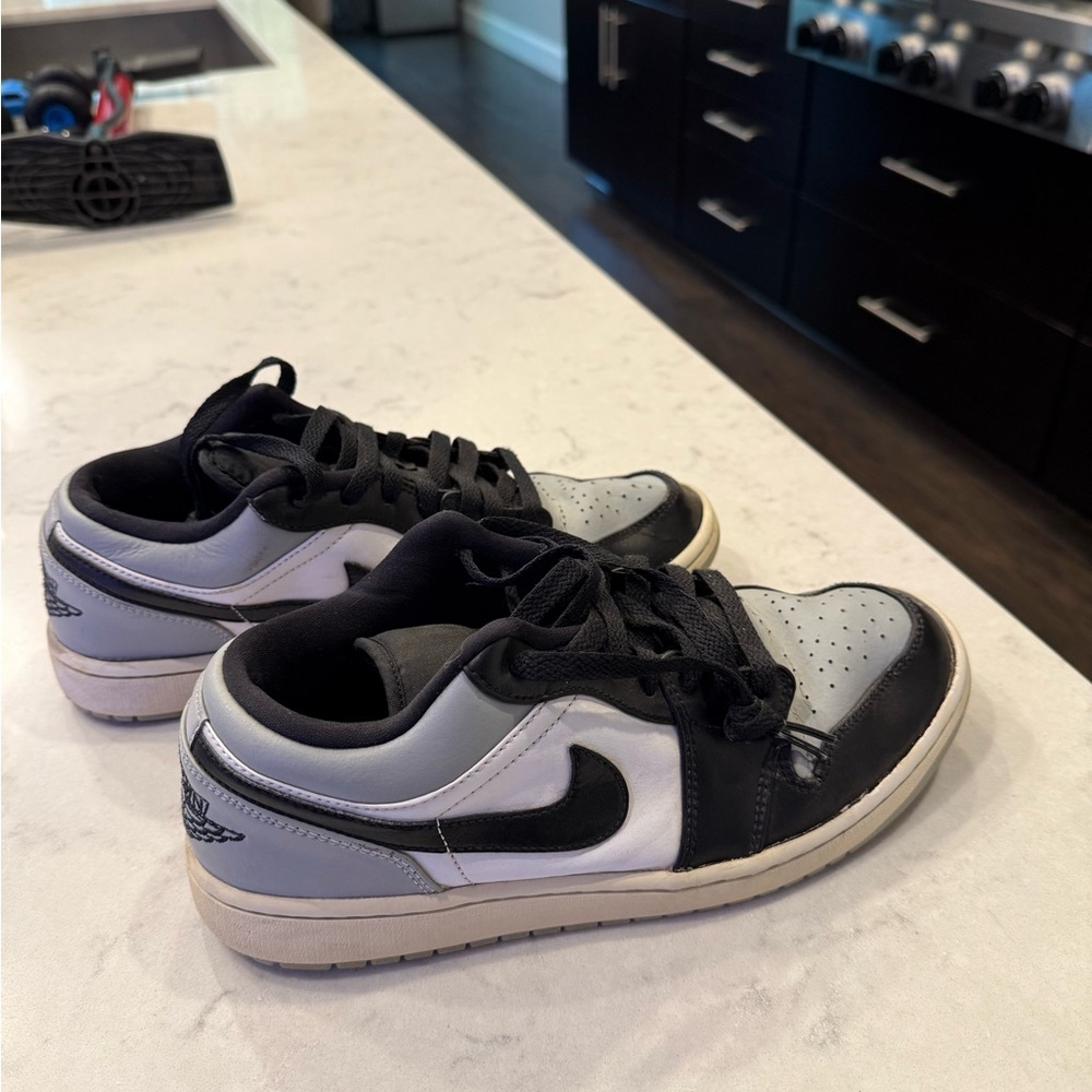 Nike Jordan Ones Black and White Low-Top Sneakers